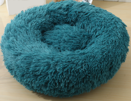 ''PetDonut Bed'' - plush donut cat bed - the perfect retreat for your cat
